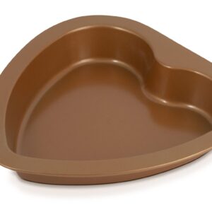 Eternal Living Copper Nonstick Bakeware Set (Heart Cake Pan and Cookie Sheet, 2 Piece)