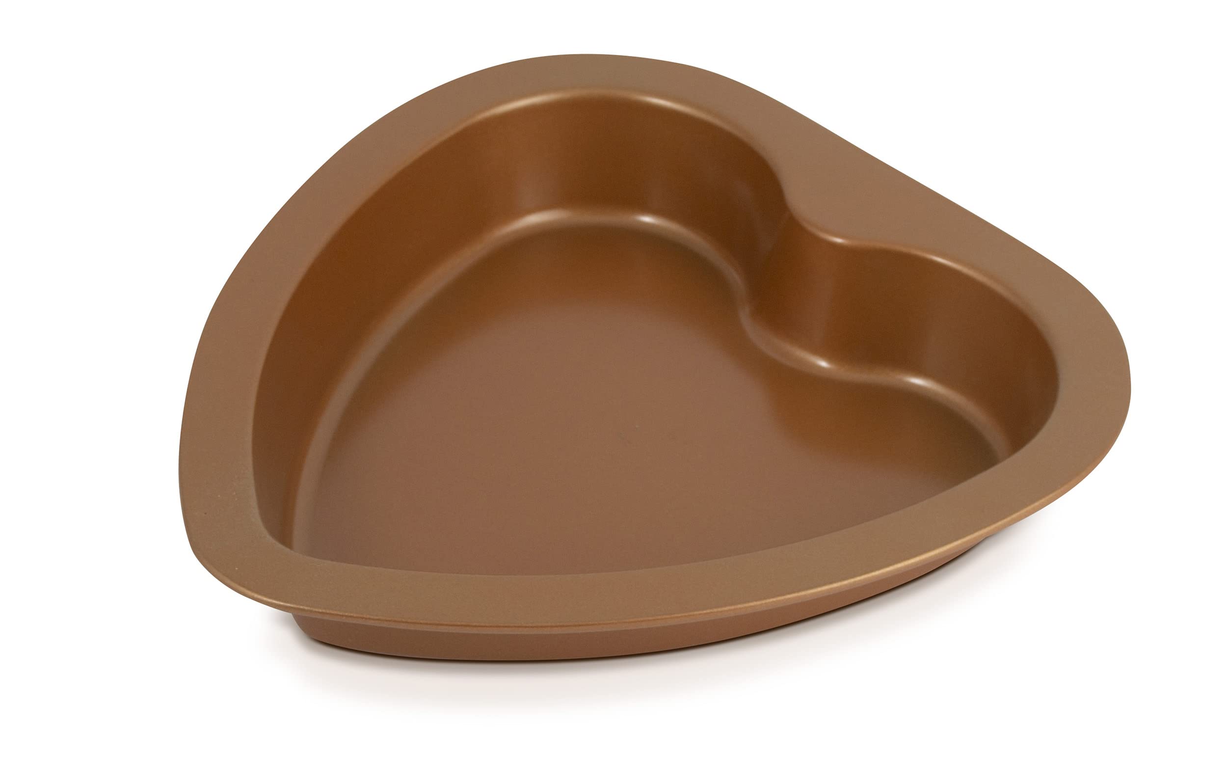 Eternal Living Copper Nonstick Bakeware Set (Heart Cake Pan and Cookie Sheet, 2 Piece)