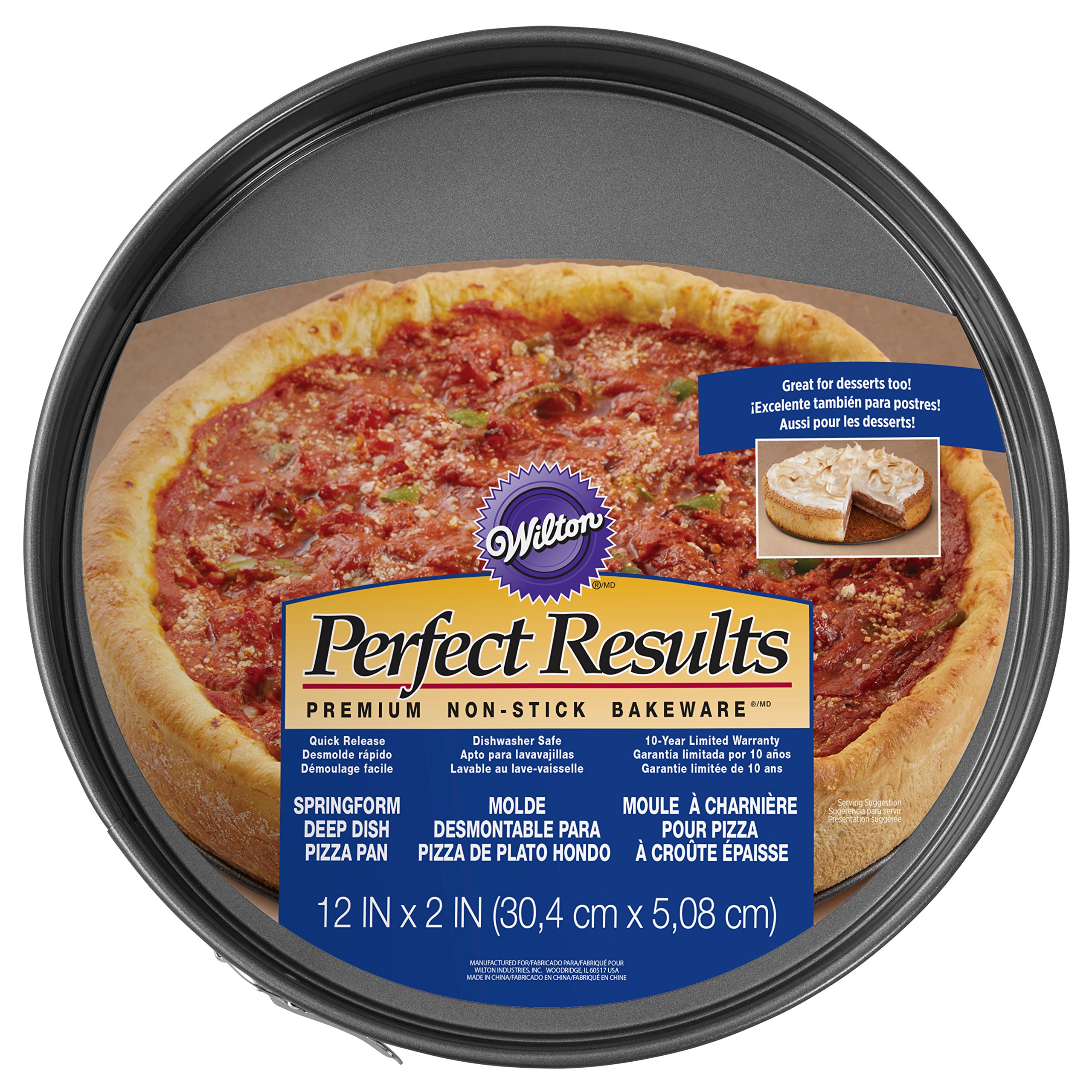 Wilton Deep Dish Pizza and Cheesecake Springform Pan, 12-Inch