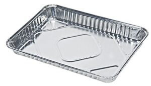 1/4 quarter sheet pan disposable aluminum foil container case of 100
