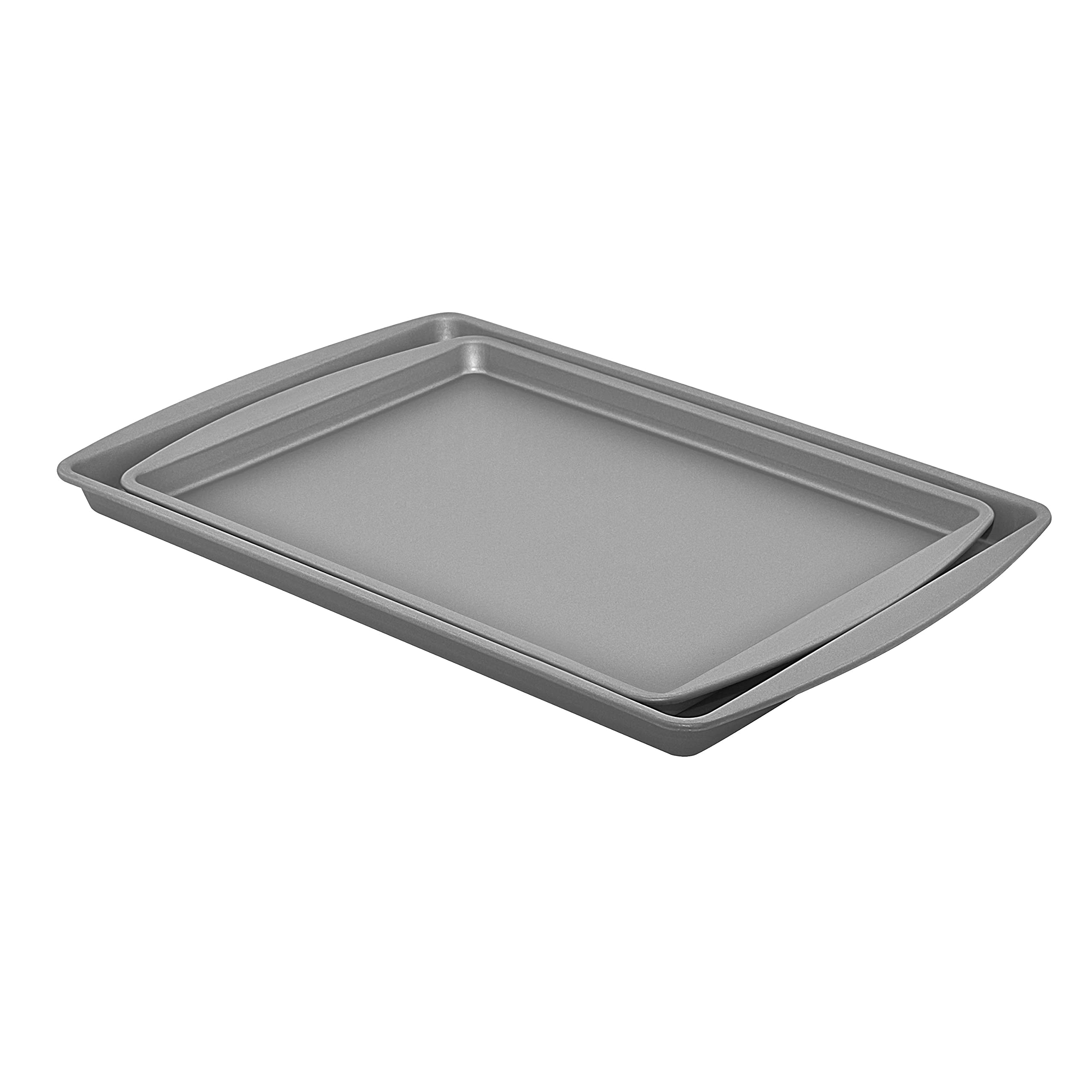 OvenStuff Nonstick Medium & Large Cookie Pans, Gray, HG8185-AZ