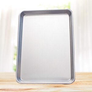 Luxshiny Metal Baking Tray Chef Oven Cake Tray Dessert Bakery Pan Broiling Pan for Oven Kitchen Oven Pan Cake Baking Dish Broiler Pan for Oven Cookie Baking Pan Accessories Bakeware