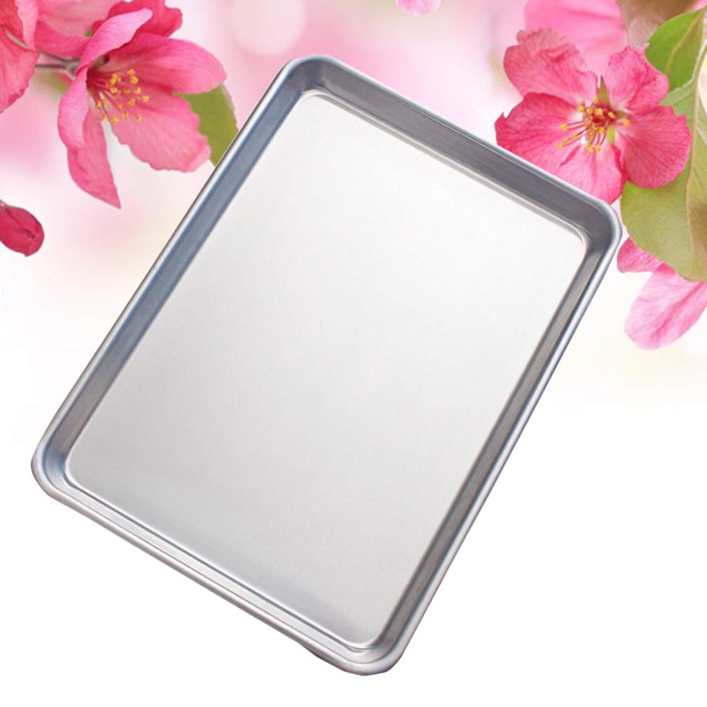 Luxshiny Metal Baking Tray Chef Oven Cake Tray Dessert Bakery Pan Broiling Pan for Oven Kitchen Oven Pan Cake Baking Dish Broiler Pan for Oven Cookie Baking Pan Accessories Bakeware