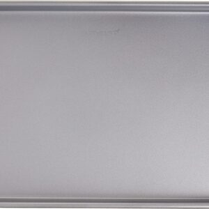 Cuisinart 9-Inch Chef's Classic Nonstick Bakeware Square Cake Pan, Silver & AMB-15BS 15-Inch Chef's Classic Nonstick Bakeware Baking Sheet, Silver