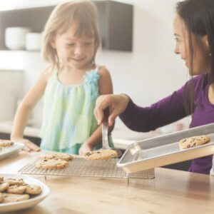 3 Pack Stainless Steel Wire Cooling, Baking, Roasting Rack with Aluminum Cookie Pan Tray Set- Heavy Duty, Commercial Quality - (1 Half Sheet, 1 Jelly Roll & 1 Quarter Sheet Pan Rack Sets)