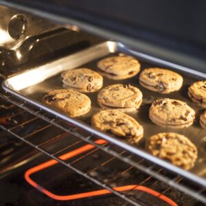 3 Pack Stainless Steel Wire Cooling, Baking, Roasting Rack with Aluminum Cookie Pan Tray Set- Heavy Duty, Commercial Quality - (1 Half Sheet, 1 Jelly Roll & 1 Quarter Sheet Pan Rack Sets)