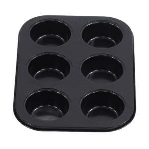 5Pcs Nonstick Bakeware Set Carbon Steel Baking Pans Kit High Temperature Resistance with Cake Mold,Baking Sheet,Pizza Tray,Quadrate & Rectangular Baking Pan for Household Bakery(Black)