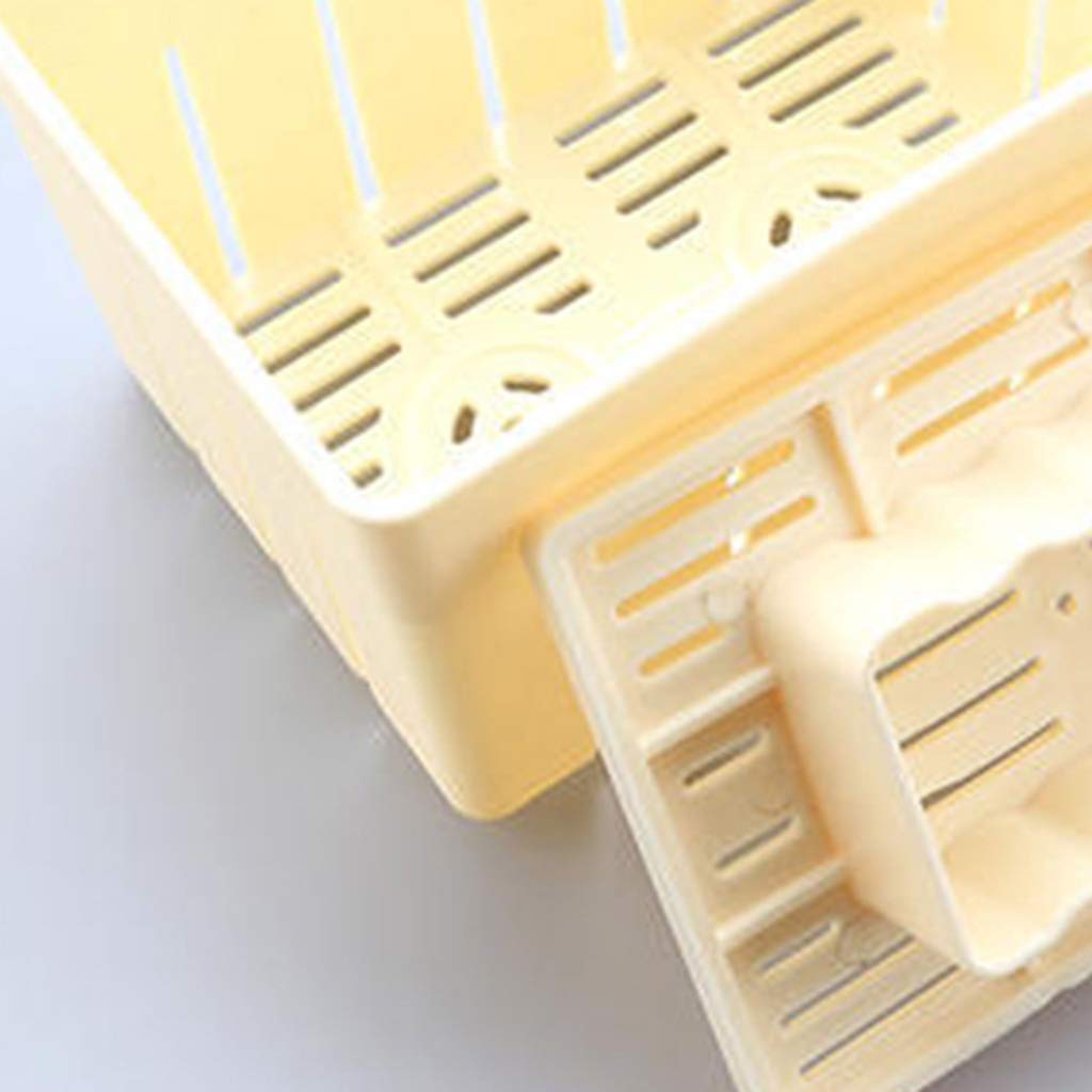 caralin Tofu Press Mold Maker Cheese Pressing Mould Kitchen Homemade Making Mold Case Food Grade PP Baking Tray