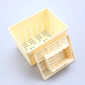 caralin Tofu Press Mold Maker Cheese Pressing Mould Kitchen Homemade Making Mold Case Food Grade PP Baking Tray