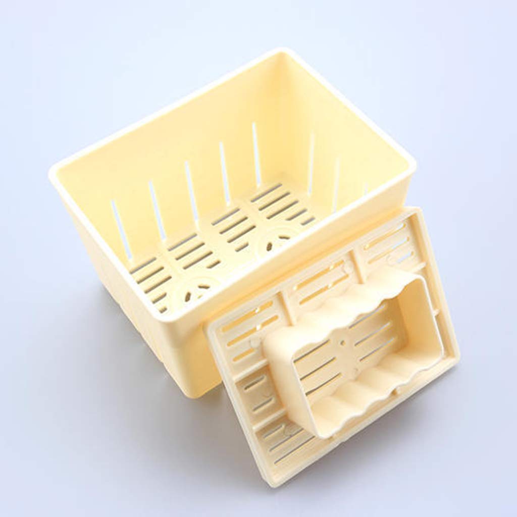 caralin Tofu Press Mold Maker Cheese Pressing Mould Kitchen Homemade Making Mold Case Food Grade PP Baking Tray