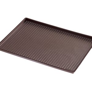 Lekue Micro Perforated Silicone Baking Pizza Mat, 15.7" x 0.59" x 11.8", Brown