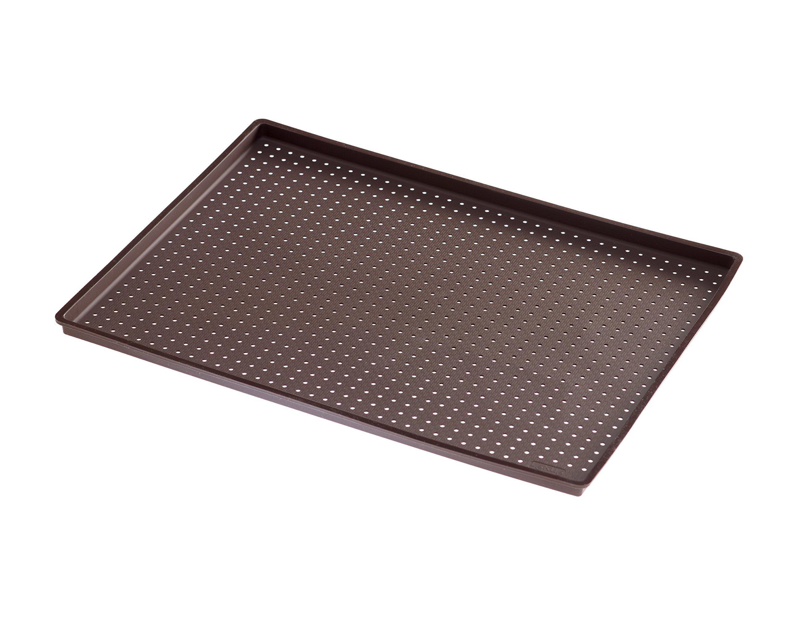 Lekue Micro Perforated Silicone Baking Pizza Mat, 15.7" x 0.59" x 11.8", Brown