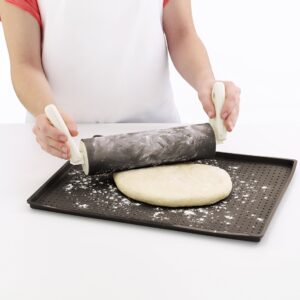 Lekue Micro Perforated Silicone Baking Pizza Mat, 15.7" x 0.59" x 11.8", Brown