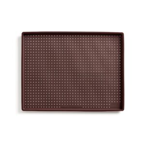 Lekue Micro Perforated Silicone Baking Pizza Mat, 15.7" x 0.59" x 11.8", Brown