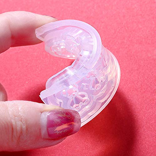 HELYZQ 5Pc Silicone Mini Gummy Bear Mold Nail Art Resin Casting Mold Template Art Craft