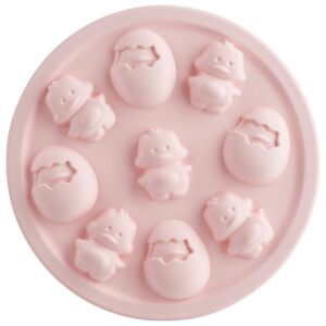 trudeau bakeware cookie pan chicks, 9-inch, pink
