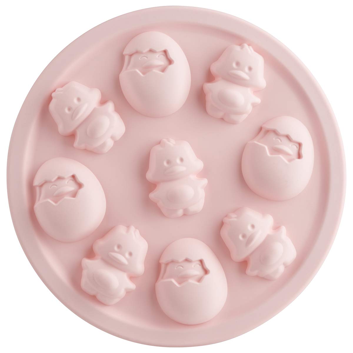 Trudeau Bakeware Cookie Pan Chicks, 9-Inch, Pink