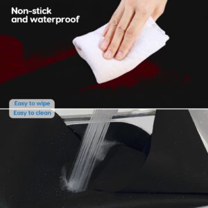 AECHY Extra Large Silicone Mat 36”x24”x0.08”, Multipurpose Silicone Mat Thick Heat Resistant Mat Shipped Rolled Up Kitchen Counter Mat Waterproof Nonslip Silicone Mats for Kitchen Counter Black