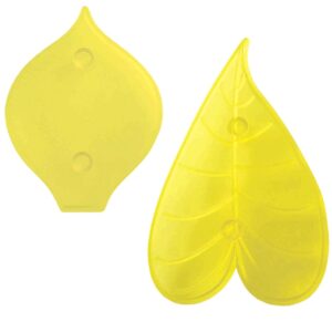 jem life size arum lily & leaf fondant cutters, for cake decorating, set of 2