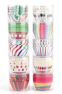 tosnail 1000 pack paper baking cups cupcake liners muffin liner - assorted 10 styles