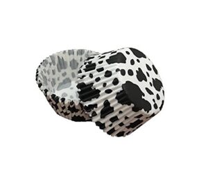bakell - 25 pc set of cow animal print cupcake liners - baking, caking and craft tools from bakell