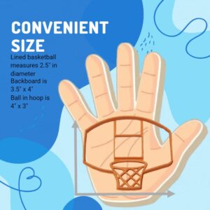 BASKETBALL COOKIE CUTTERS American Hoops Sport Basketball Game Hoop Backboard And Basketball in Hoop Cookie Cutters Made In The USA (3 Pack)