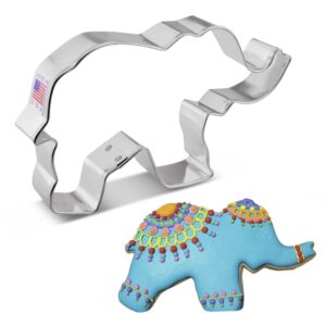 elephant cookie cutter 5.25" made in usa by ann clark