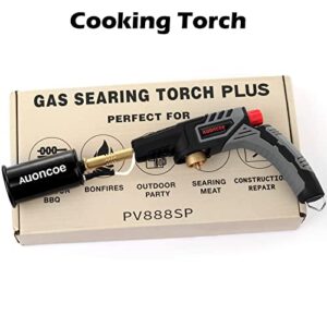 Cooking torch lighter - Kitchen butane torch - Propane culinary Blowtorch - For Searing Steaks and Creme Brulee - Sous Vide - Outdoor Charcoal Lighter or Campfire Starter