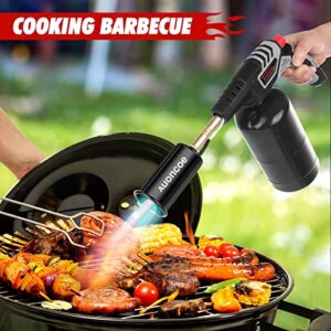 Cooking torch lighter - Kitchen butane torch - Propane culinary Blowtorch - For Searing Steaks and Creme Brulee - Sous Vide - Outdoor Charcoal Lighter or Campfire Starter