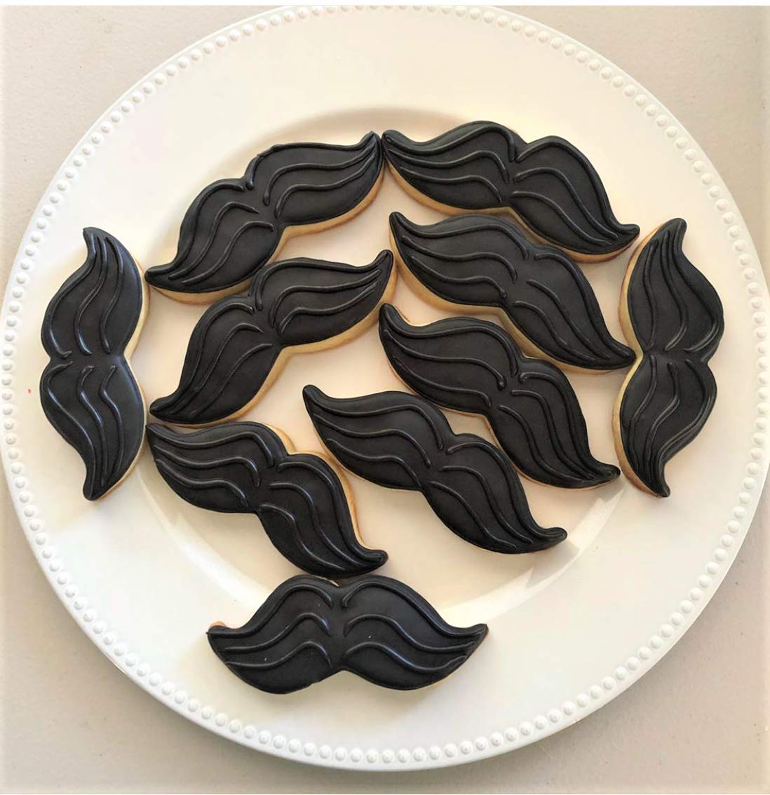 Mustache Father's Day Cookie Cutter 5.25" Made in USA by Ann Clark