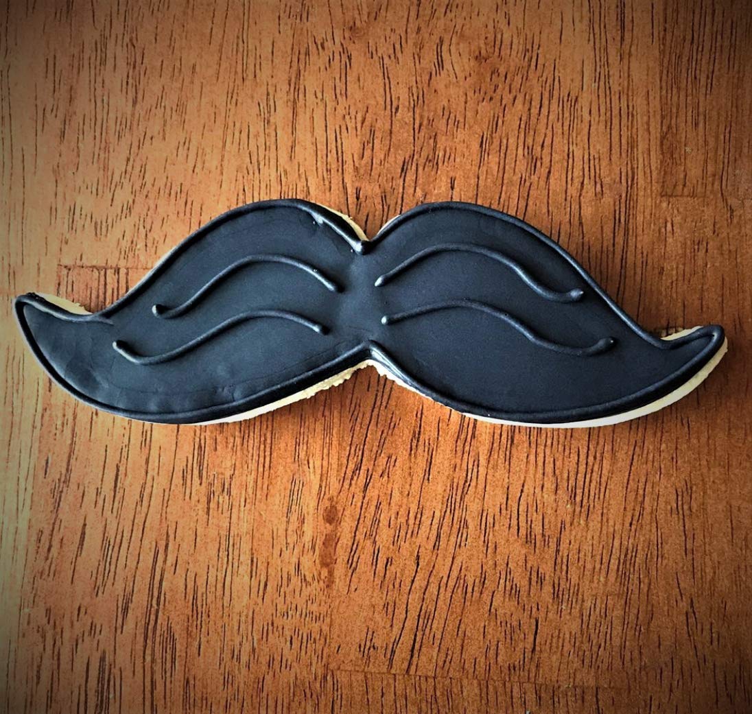 Mustache Father's Day Cookie Cutter 5.25" Made in USA by Ann Clark