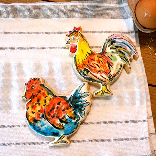 Sweet Cookie Crumbs Rooster Cookie Cutter Set, 3 Piece, Stainless Steel