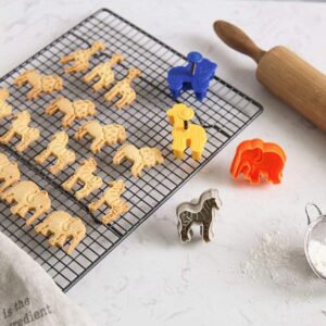 4Pcs/Set Plunger Cutters Fondant Cake Mould Biscuit Cookie Wild Animal Elephant Sugarcraft Decor Craft by Xiaolanwelc… (Cake Mould)