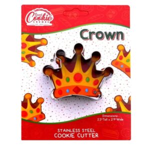 crown cookie cutter - premium food-grade stainless steel, dishwasher safe
