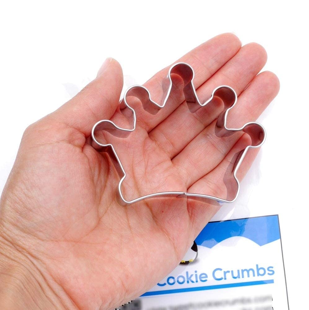 Crown Cookie Cutter - Premium Food-Grade Stainless Steel, Dishwasher Safe