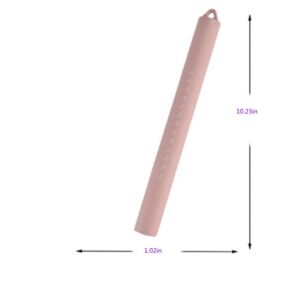 XBLDMJY Small stainless Steel Inner Core Silicone Rolling Pin Non-stick Dough Roller(Pink)