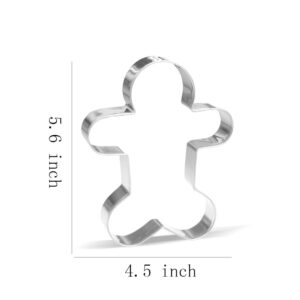 Giant Christmas Cookie Cutter Set - 5 Piece - Stainless Steel