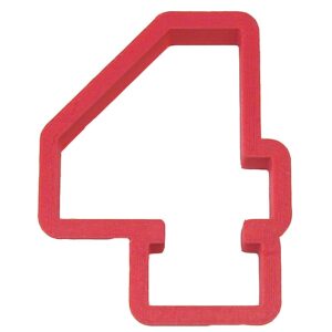 number four cookie cutter 4 inch - hand made in the usa