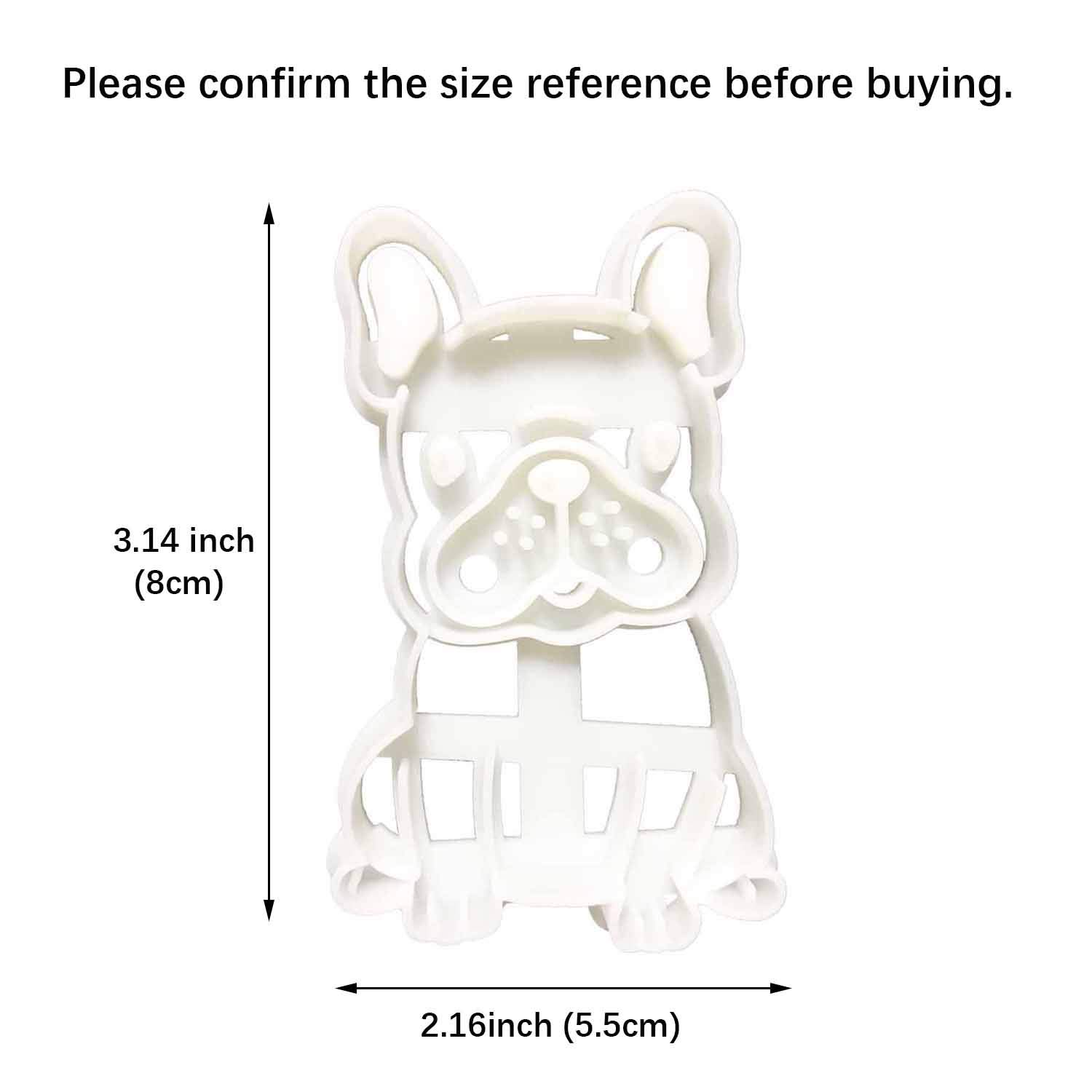 French Bulldog Cookie Cutters Shape Mould, Dog Treats Cutter