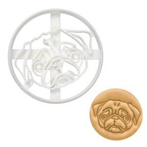 pug face cookie cutter, 1 piece - bakerlogy