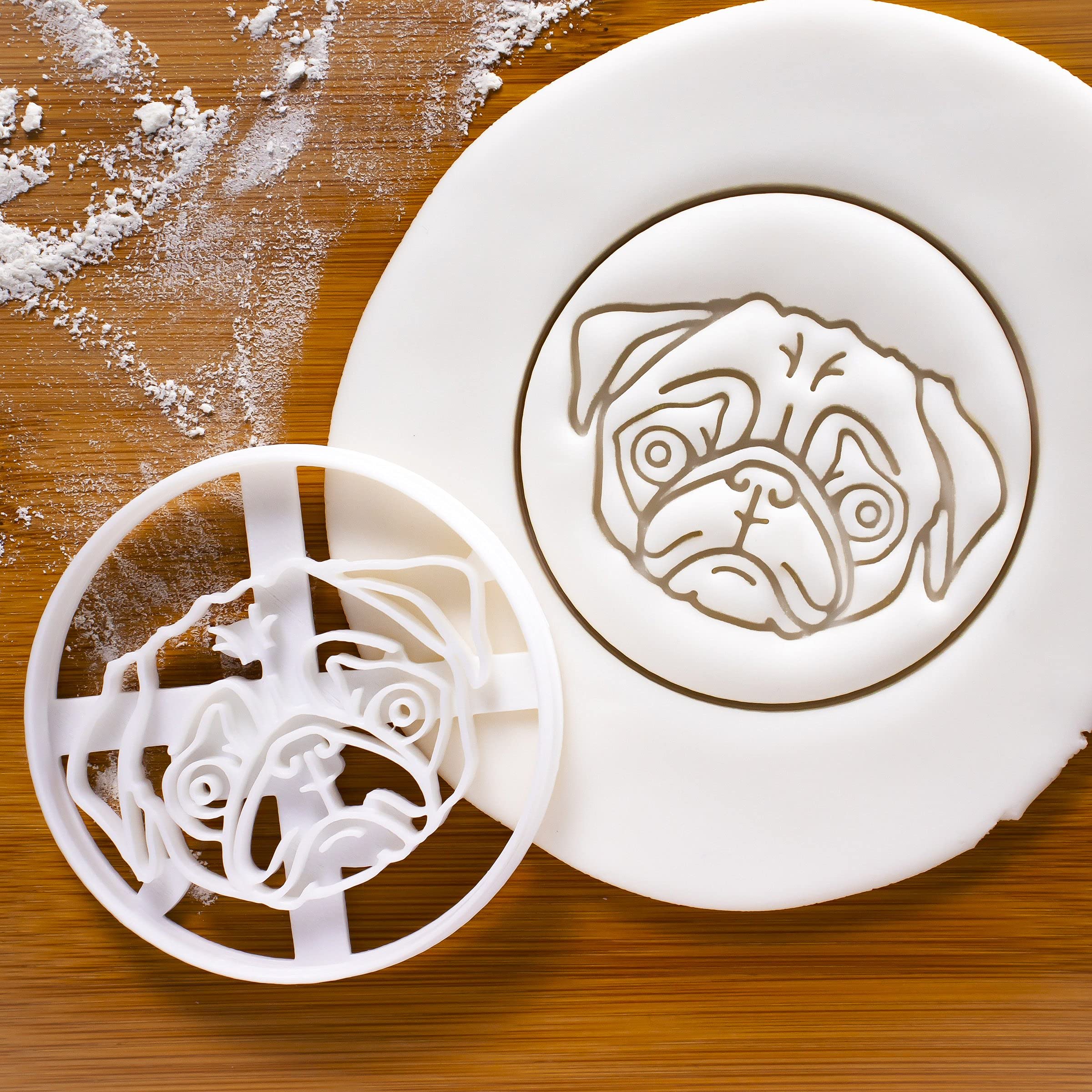 Pug Face cookie cutter, 1 piece - Bakerlogy