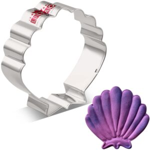 liliao seashell cookie cutter - 3.2 x 3.2 inches - stainless steel
