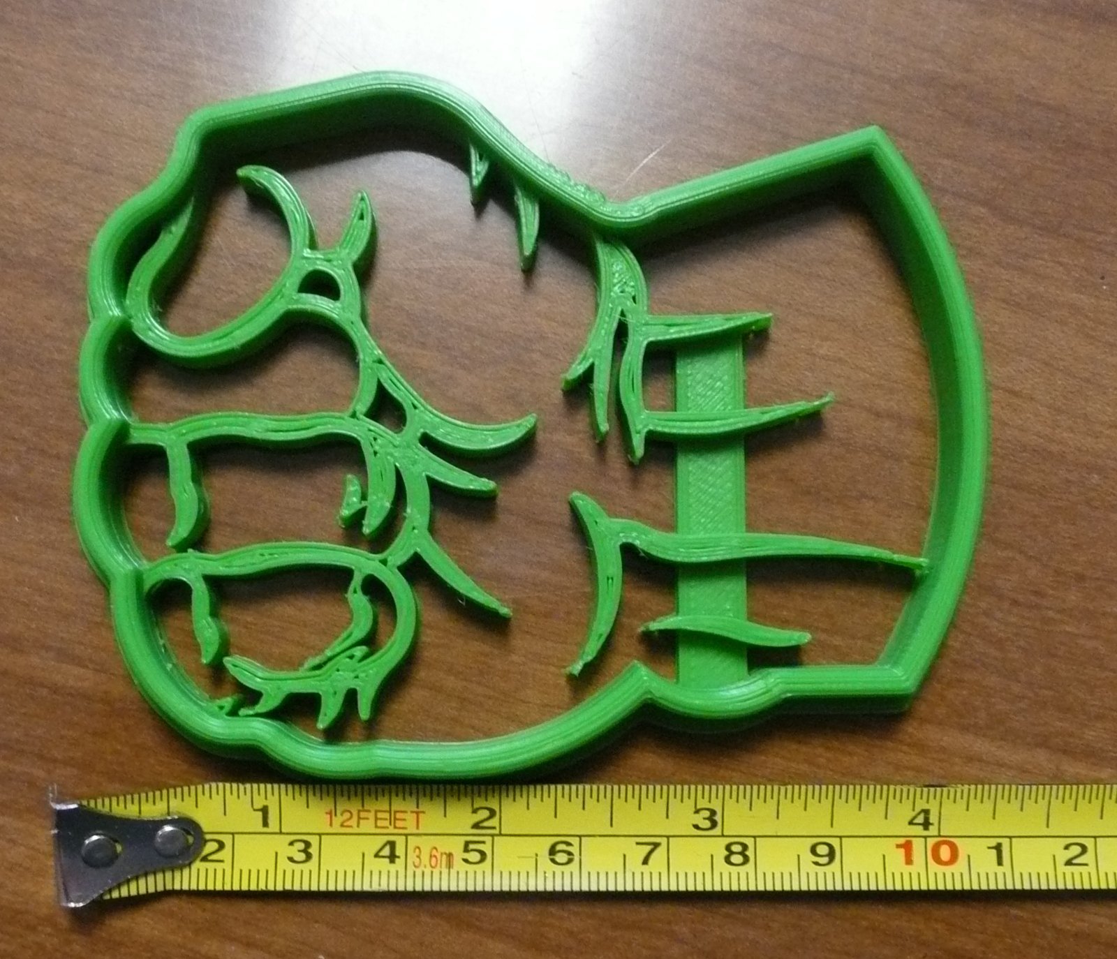 INSPIRED BY HULK FIST SUPERHERO CHARACTER COOKIE CUTTER BAKING TOOL MADE IN USA PR463