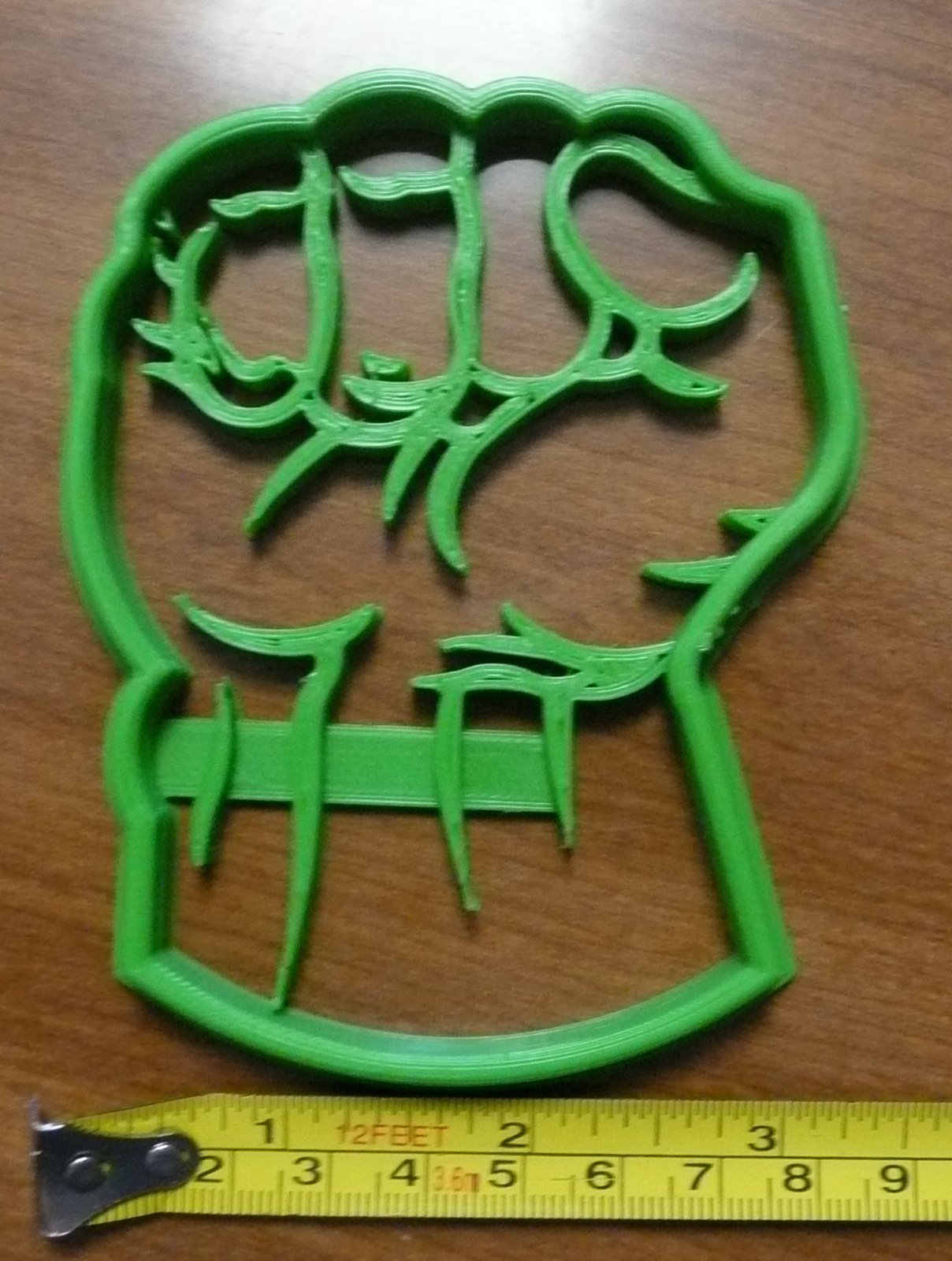 INSPIRED BY HULK FIST SUPERHERO CHARACTER COOKIE CUTTER BAKING TOOL MADE IN USA PR463