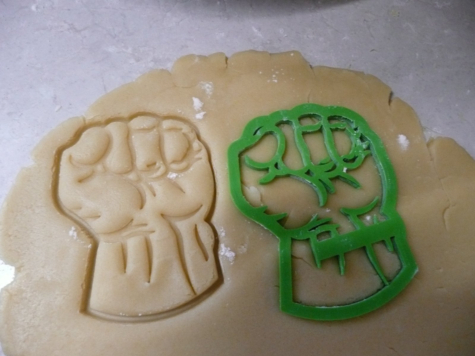 INSPIRED BY HULK FIST SUPERHERO CHARACTER COOKIE CUTTER BAKING TOOL MADE IN USA PR463