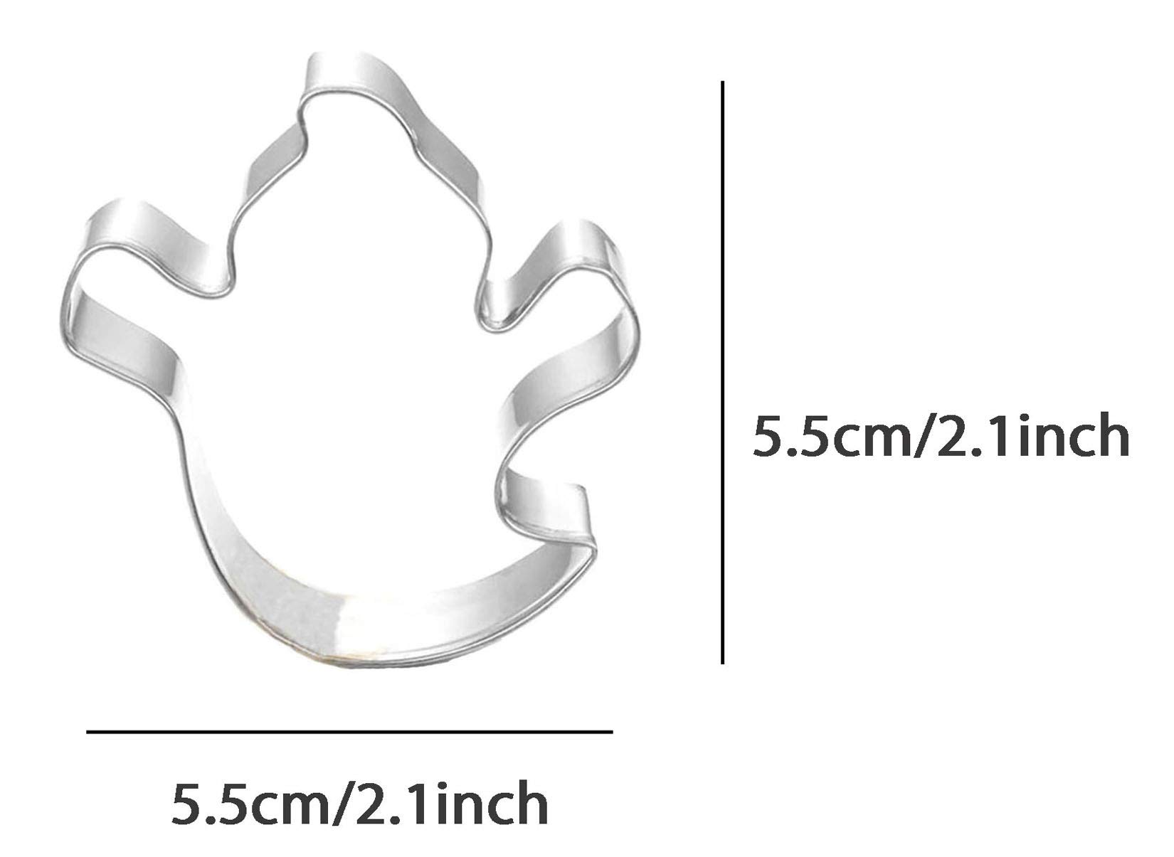 WJSYSHOP Mini Halloween Ghost Cookie Cutter Stainless Steel