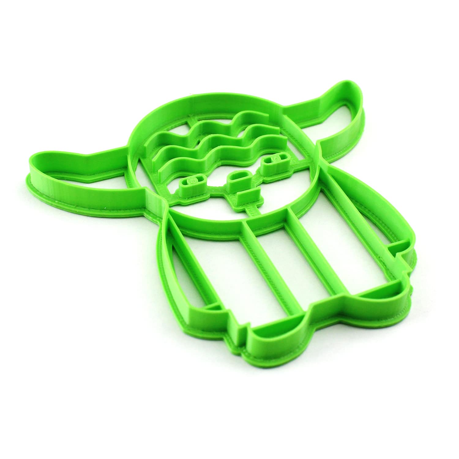 Cookie Cutter by 3DForme, For Yoda Serias Baking Cake Fondant Frame Mold for Buscuit, Set 2 Piece, Color May Vary Made in Ukraine