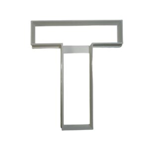 letter t 4 inch uppercase capital block font cookie cutter made in usa pr4233