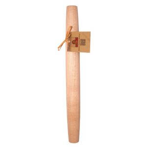 french rolling pin solid rock maple handmade from adult & teen challenge - 20" x 2" - tapered handles