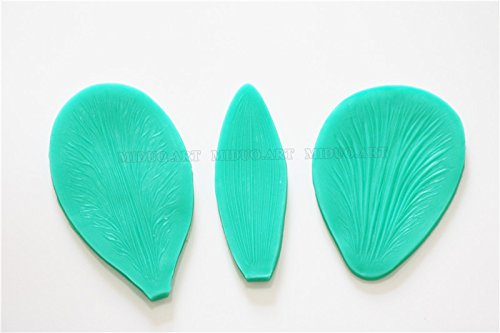 Cymbidium Orchid Petal Flower Cutter Cake Decorating Tools Fondant Mold Cattleya Orchid Petal Veiners Mould